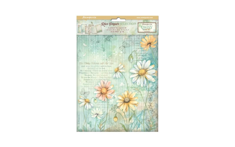 Rijstpapier A4 Daisy Art Selectie Stamperia