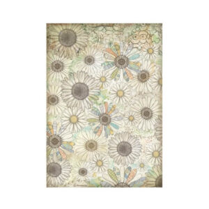 Rijstpapier A4 Daisy Art Stylized Daisies Stamperia