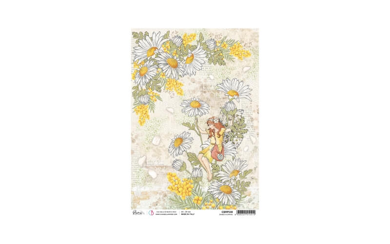 Rijstpapier A4 Dasies in spring Ciao Bella