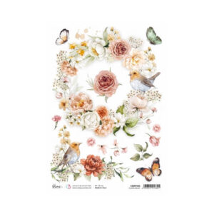 Rijstpapier A4 Flower Molody Ciao Bella