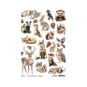 Rijstpapier A4 Forest Companions Ciao Bella