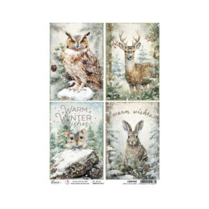 Rijstpapier A4 Forest Tales Cards Ciao Bella