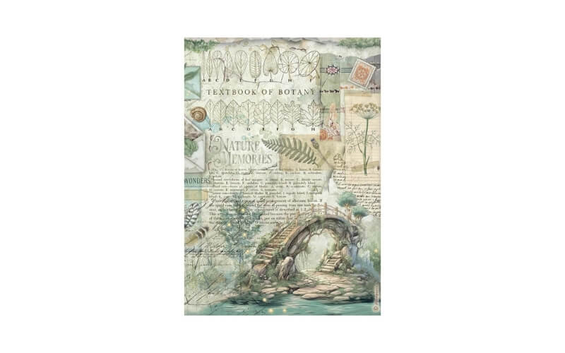 Rijstpapier A4 Herbarium Silvae Bridge Stamperia