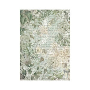 Rijstpapier A4 Herbarium Silvae Leaves Stamperia