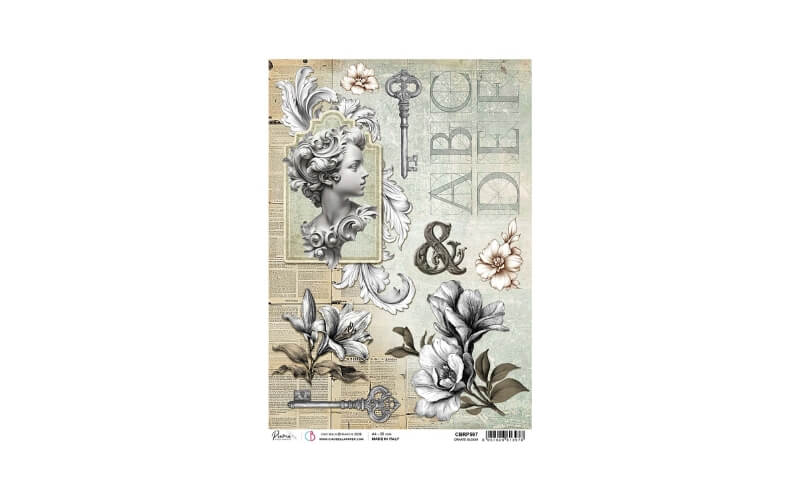 Rijstpapier A4 Ornate Bloom Ciao Bella