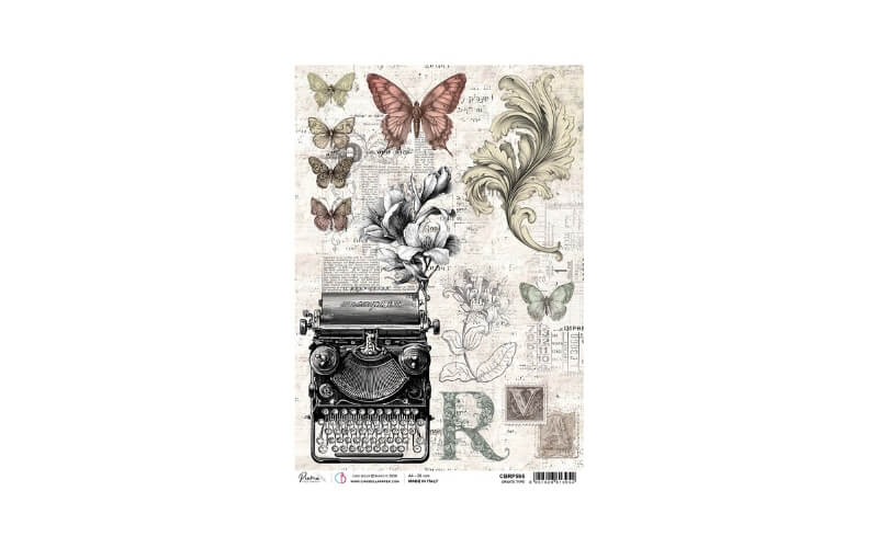Rijstpapier A4 Ornate Type Ciao Bella