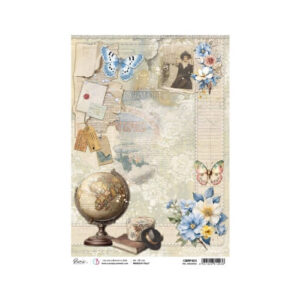 Rijstpapier A4 Rail Memories Eastern Journey Ciao Bella