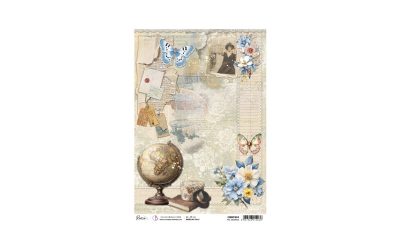 Rijstpapier A4 Rail Memories Eastern Journey Ciao Bella