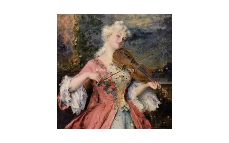 Rijstpapier A4 Satin Solo Decoupage Queen