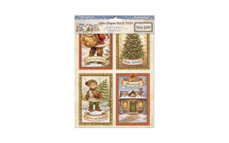 Rijstpapier A4 Selection Silent Night Stamperia