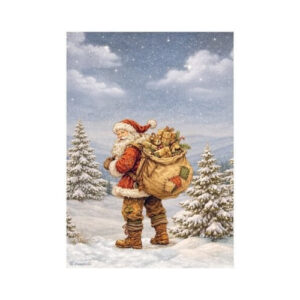 Rijstpapier A4 Silent Night Santa Claus Stamperia