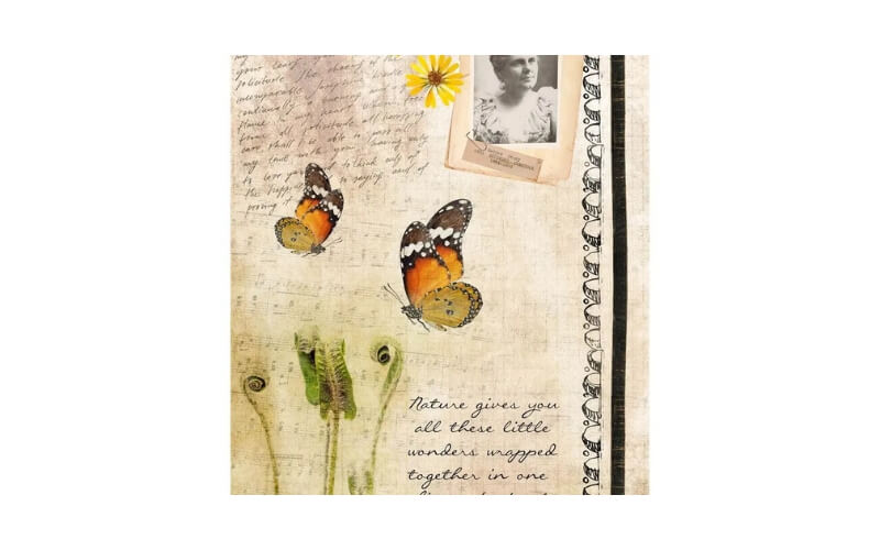 Rijstpapier A4 Vlinder Collectie Studio Light