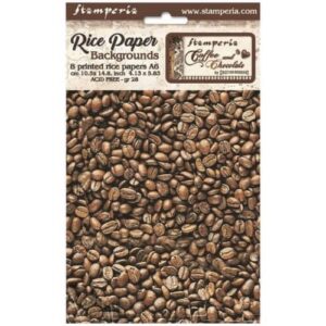 Rijstpapier A6 Koffie-Chocola Stamperia
