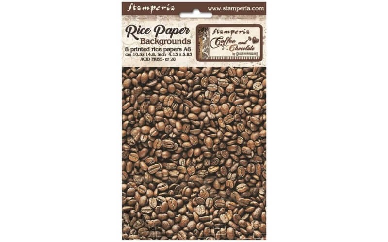 Rijstpapier A6 Koffie-Chocola Stamperia