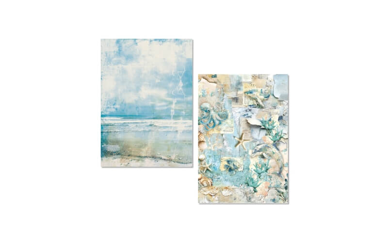 Rijstpapier A5 Mixed Edge of the Sea Ciao Bella