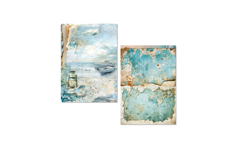 Rijstpapier A5 Mixed Edge of the Sea Ciao Bella