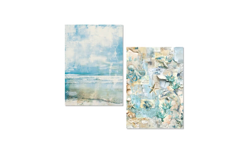 Rijstpapier A5 Mixed Edge of the Sea Ciao Bella