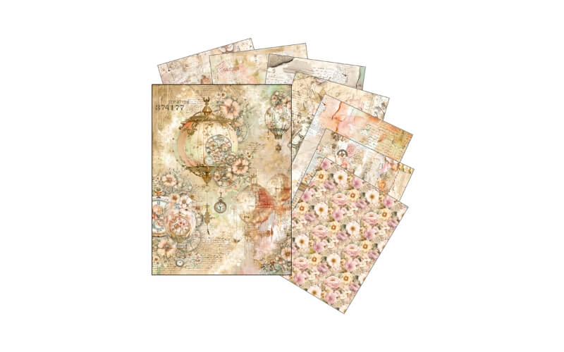 Rijstpapier A5 Mixed Lost in Time Ciao Bella