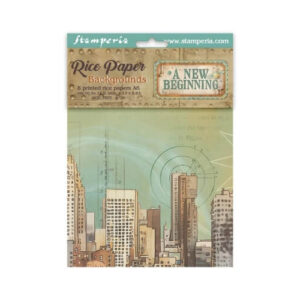 Rijstpapier A6 A New Beginning Achtergrond Stamperia