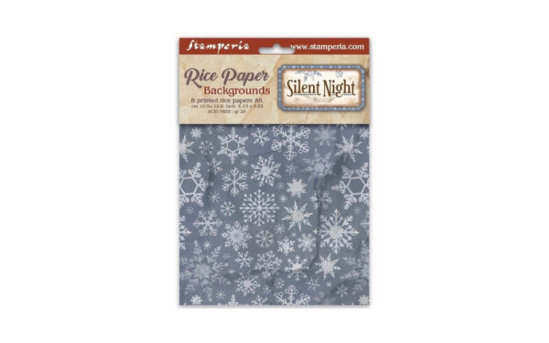 Rijstpapier A6 Achtergronden Silent Night Stamperia