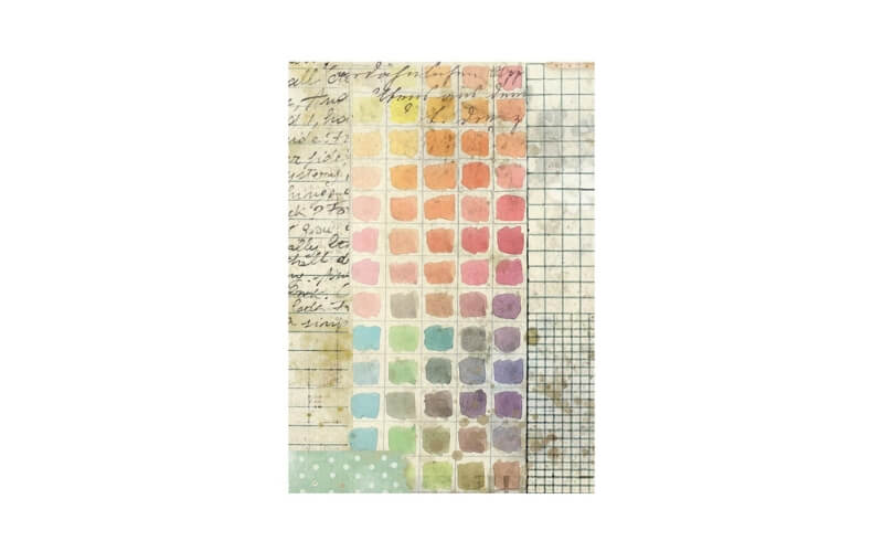 Rijstpapier A6 Daisy Art Achtergrond Stamperia
