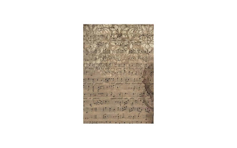 Rijstpapier A6 Muziek Stamperia