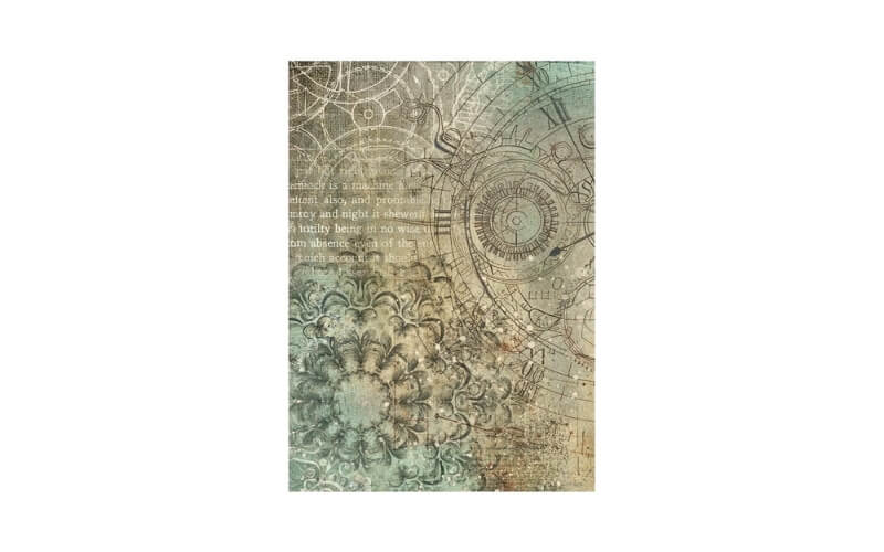 Rijstpapier A6 Selection Gardens of Time Achtergronden