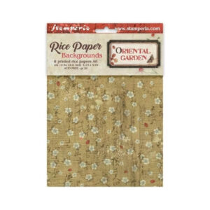Rijstpapier A6 Selection Oriental Garden Achtergronden Stamperia