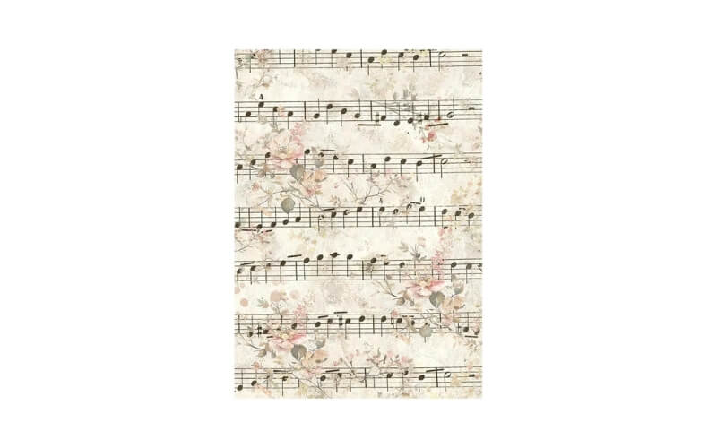 Rijstpapier A6 Selection Symphony Achtergronden Stamperia
