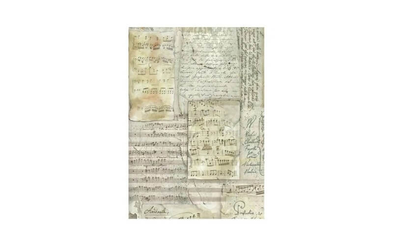 Rijstpapier A6 Selection Symphony Achtergronden Stamperia