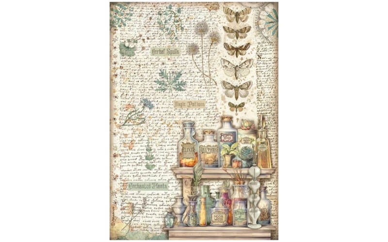 Rijstpapier Alchemie Stamperia A4