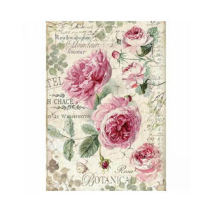 Rijstpapier Botanische Engelse Rozen Stamperia A4