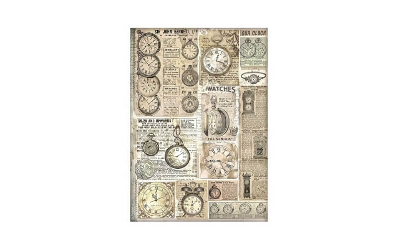 Rijstpapier Brocante Selection Stamperia A4