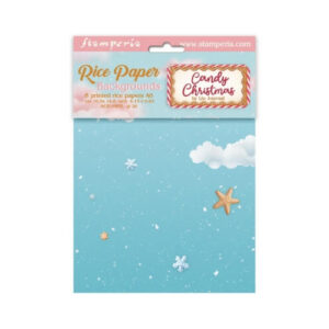 Rijstpapier Candy Christmas Selectie Achtergronden Stamperia A6