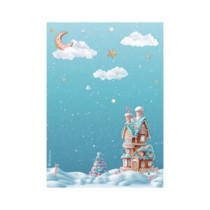 Rijstpapier Candy Christmas Snoephuisje Stamperia A4