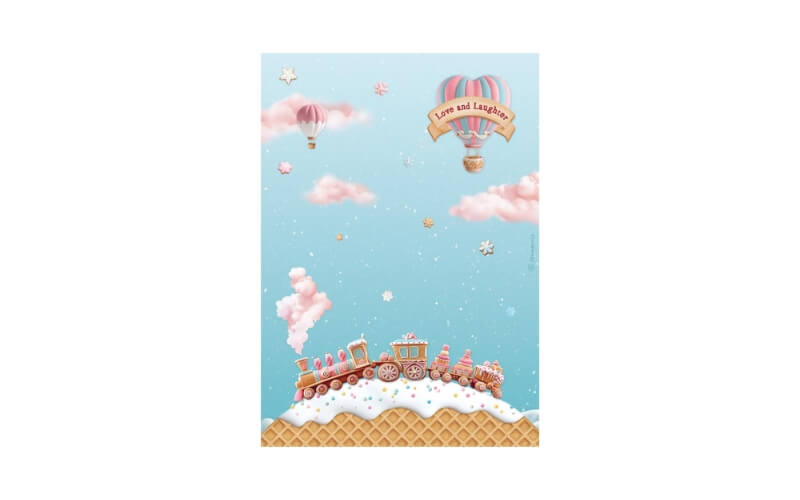 Rijstpapier Candy Christmas Selectie Stamperia A4
