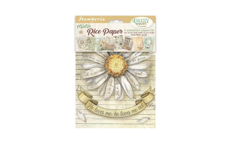 Rijstpapier Daisy Art Mini A6 Stamperia