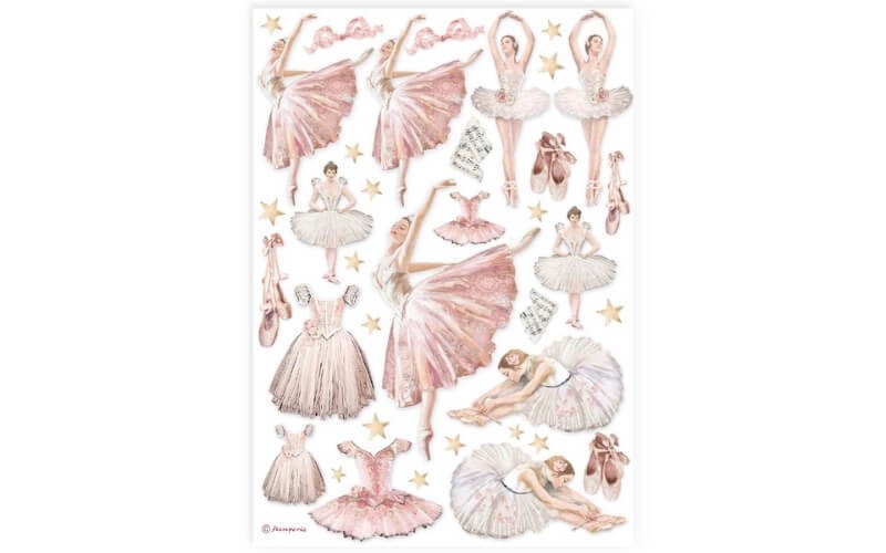 Rijstpapier Danseres Stamperia A4