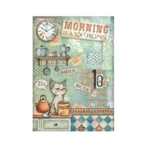 Rijstpapier Furry Friends Morning is a Soft Promise A4 Stamperia