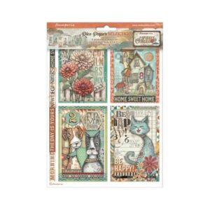 Rijstpapier Furry Friends Selectie A4 Stamperia