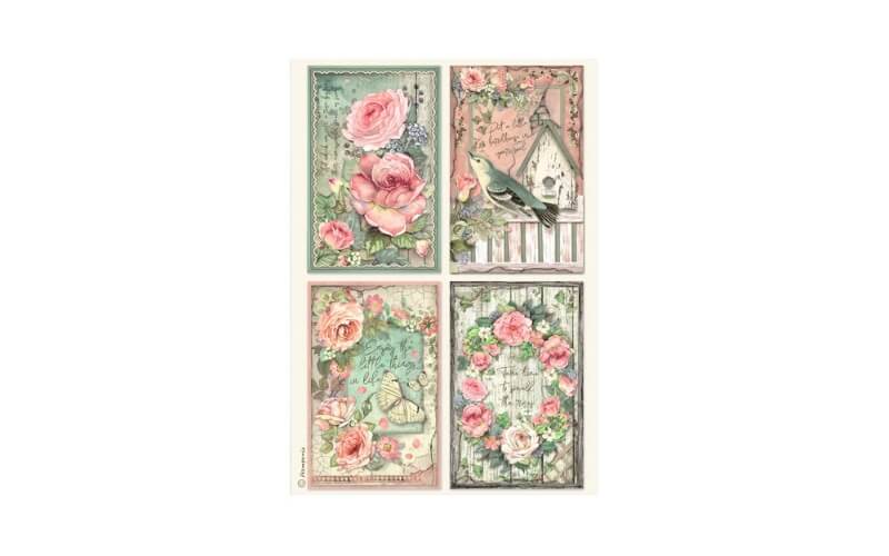 Rijstpapier House of Roses Selection Stamperia A4