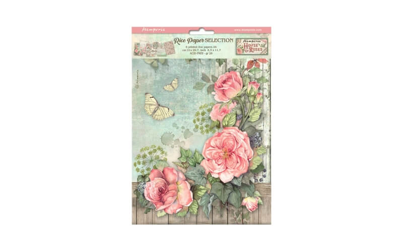 Rijstpapier House of Roses Selection Stamperia A4