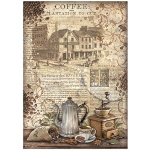 Rijstpapier Koffiemolen Stamperia A4