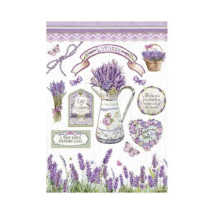 Rijstpapier Lavender A4 Stamperia