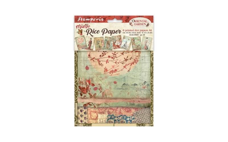Rijstpapier Mini A6 Oriental Garden Stamperia