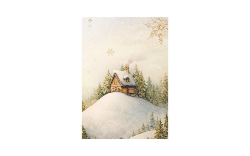 Rijstpapier Mini A6 Silent Night Stamperia