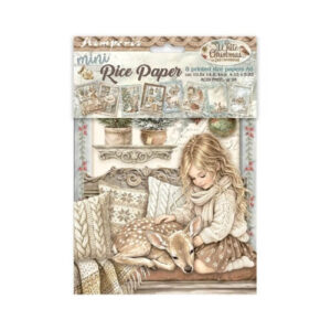 Rijstpapier Mini A6 White Christmas Stamperia