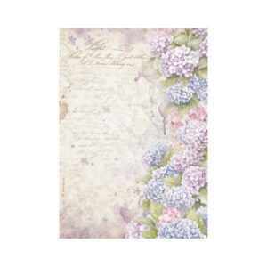 Rijstpapier Quiet Days Hydrangea A4 Stamperia