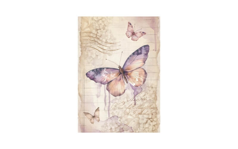 Rijstpapier Quiet Days Mini A6 Stamperia