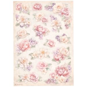 Rijstpapier Romance Altijd Floral A4 Stamperia